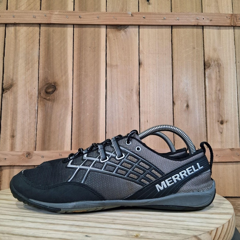 Merrell Trail Glove 2 Shoes Mens 8.5 Black Running Vibram Athletic Minimalist - Picture 1 of 10